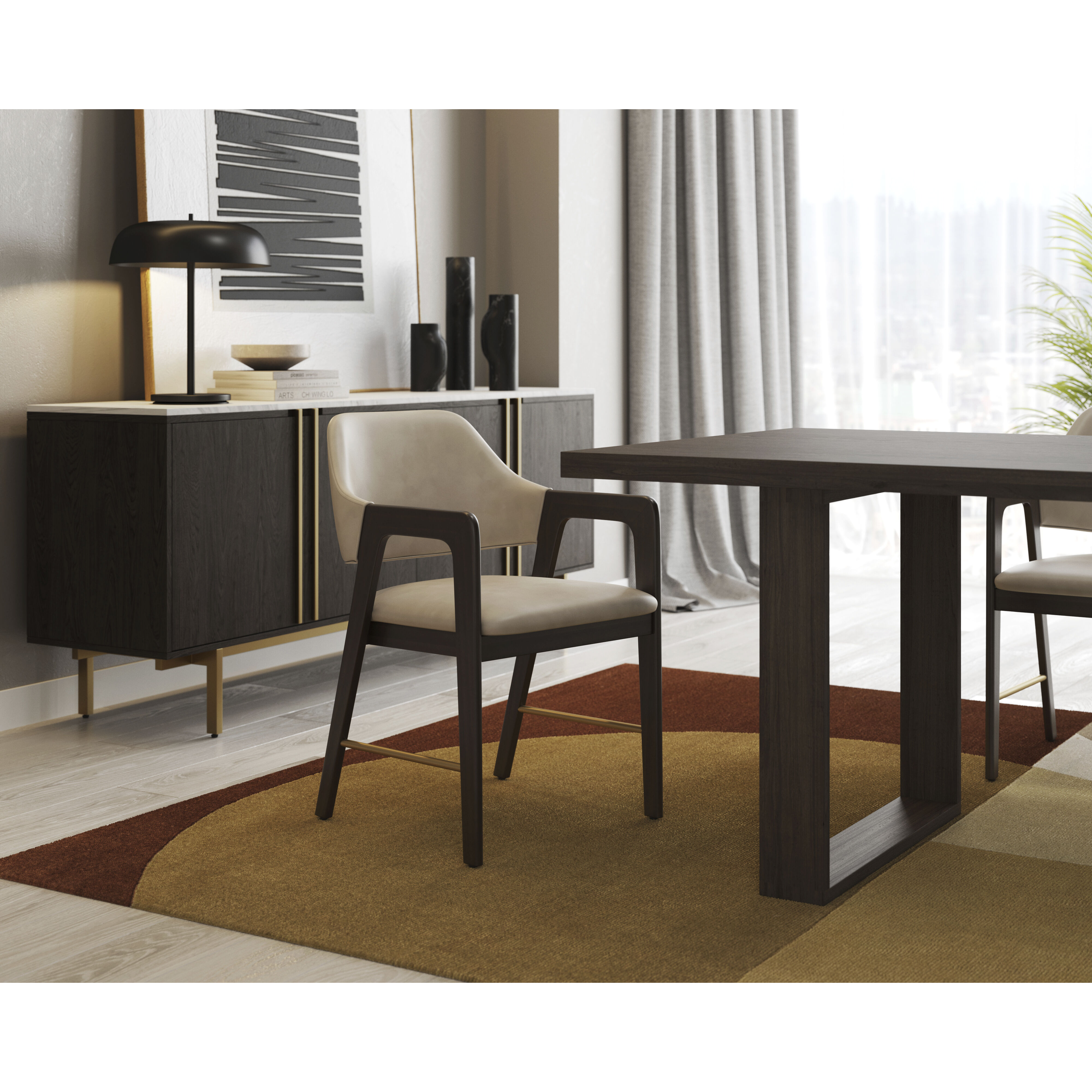 Dusk 120 X 96 inch Multi Indoor Hand-Tufted Rug, Hand-Tufted